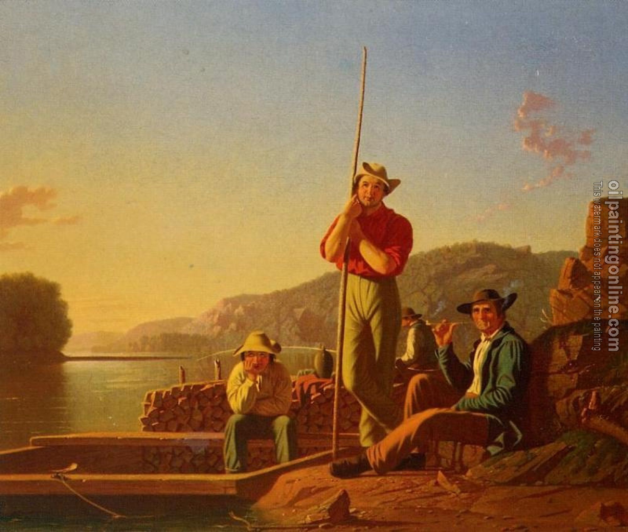 George Caleb Bingham - The Wood Boat